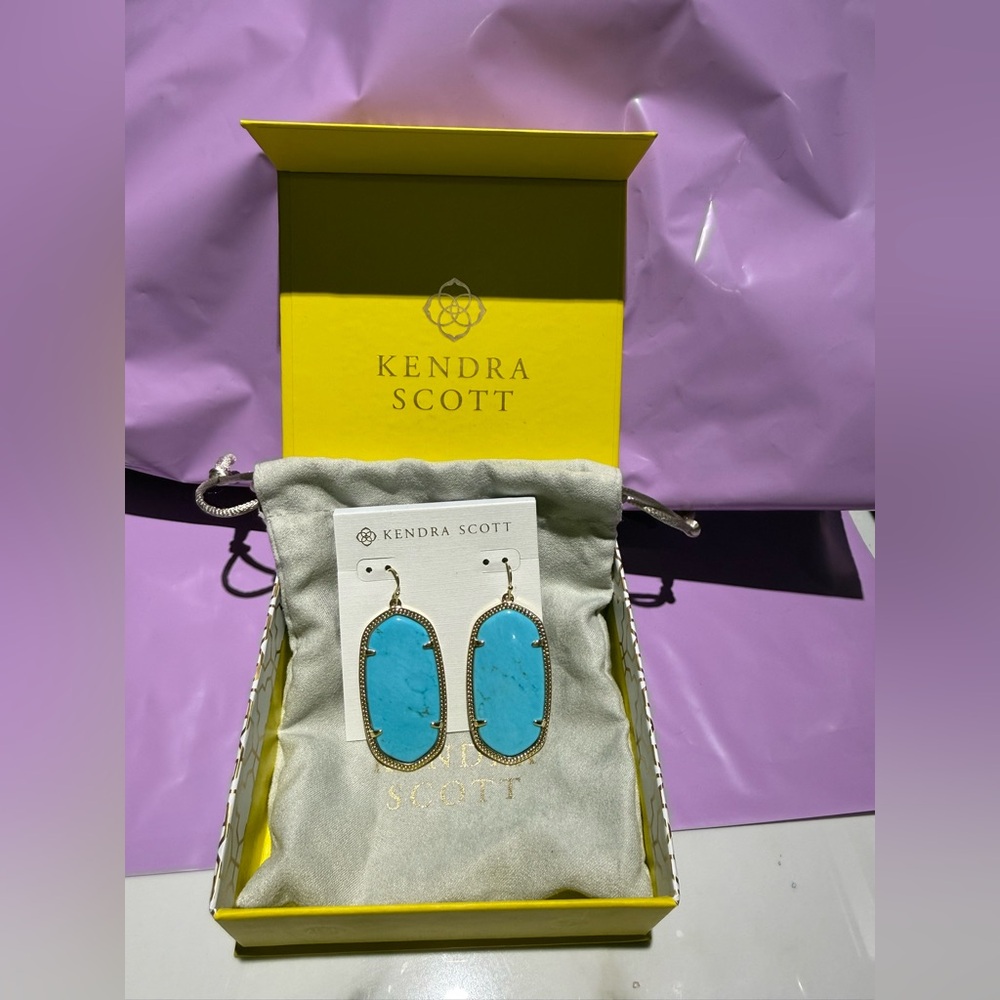 Kendra Scott Turquoise Drop Earrings